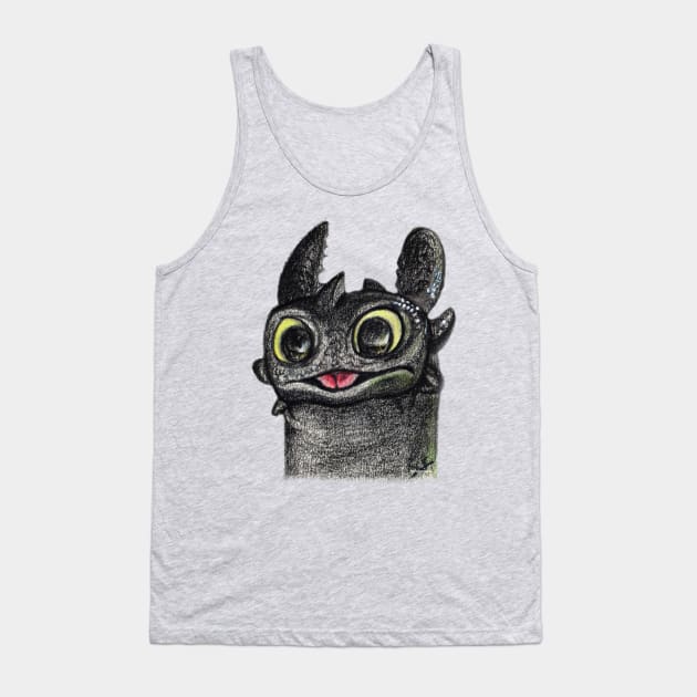 Dragon Toothless Tank Top by Pendientera